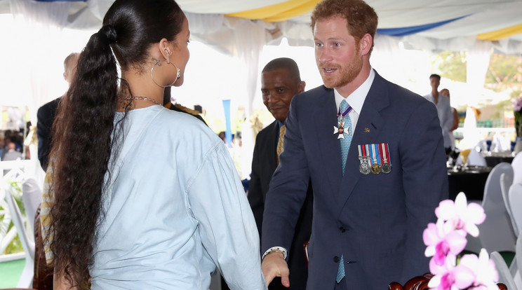 Így üdvözölte egymást Harry herceg és Rihanna /Fotó: Europress Getty-Images