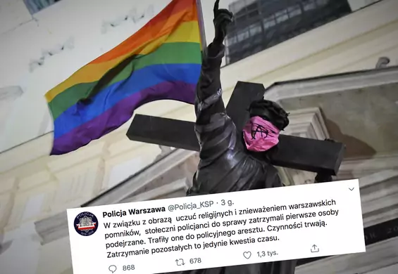 Aktywistki LGBT+ zatrzymane za "znieważenie pomników"