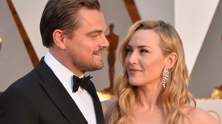Leonardo DiCaprio és Kate Winslet az Oscar-díj-átadón/Fotó:Northfoto