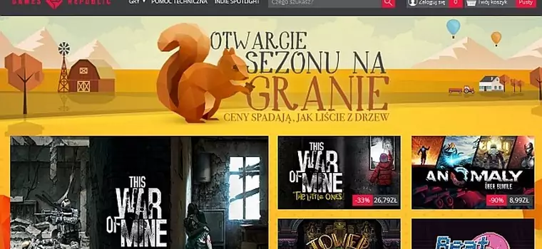 Sklep Games Republic po polsku, z cenami w złotówkach i darmową grą Spacecom