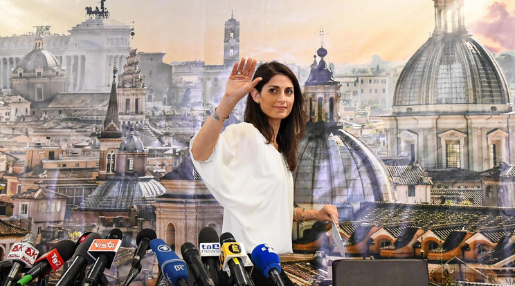 Virginia Raggi
ígéri: visszahozza a törvényességet /Fotó: MTI