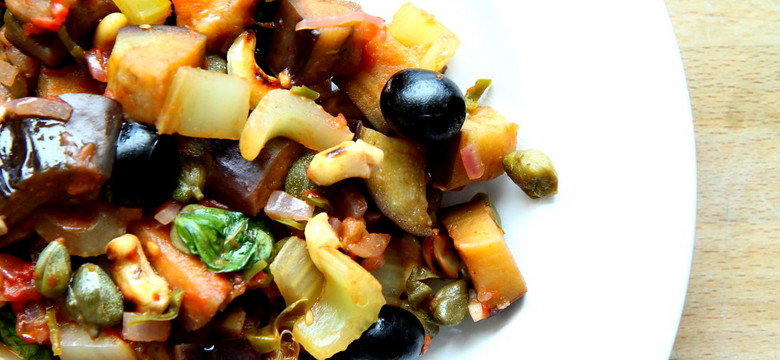Caponata - sycylijska potrawa z bakłażanów