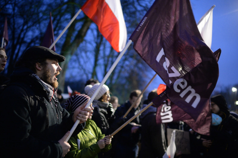 Protest przed KPRM