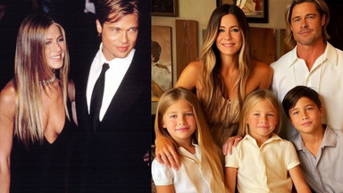 Tak wyglądałyby dzieci Jennifer Aniston i Brada Pitta. Sztuczna inteligencja zaszalała
