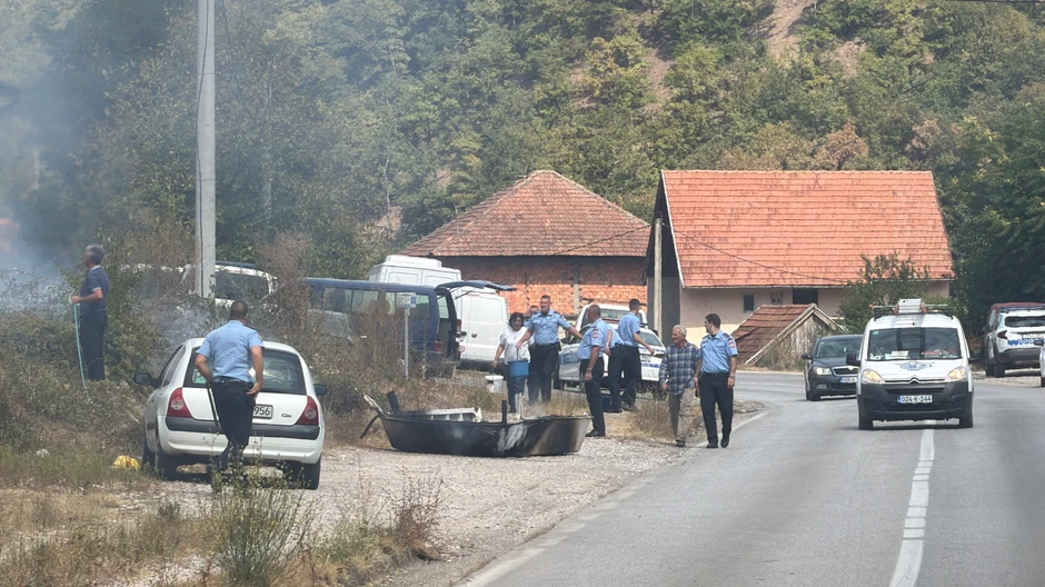 Požar u mestu Handići, na ulazu u Foču