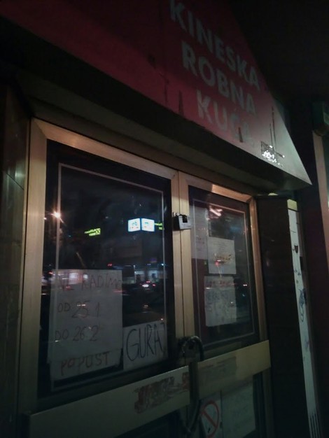 Robna kuća na Dušanovcu zatvorena do marta