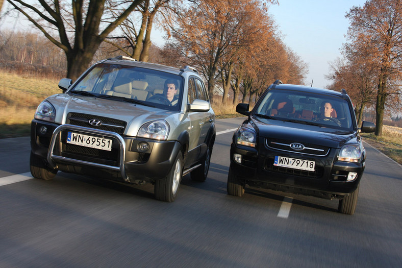 Hyundai Tucson kontra Kia Sportage II: znajdź trzy różnice