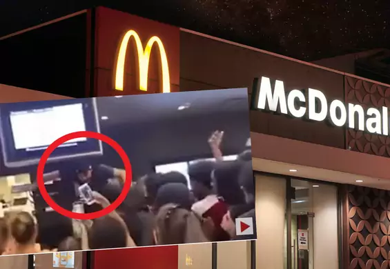 Gang 50 nastolatków napadł na McDonald's. Do sieci trafiło szokujące nagranie [WIDEO]