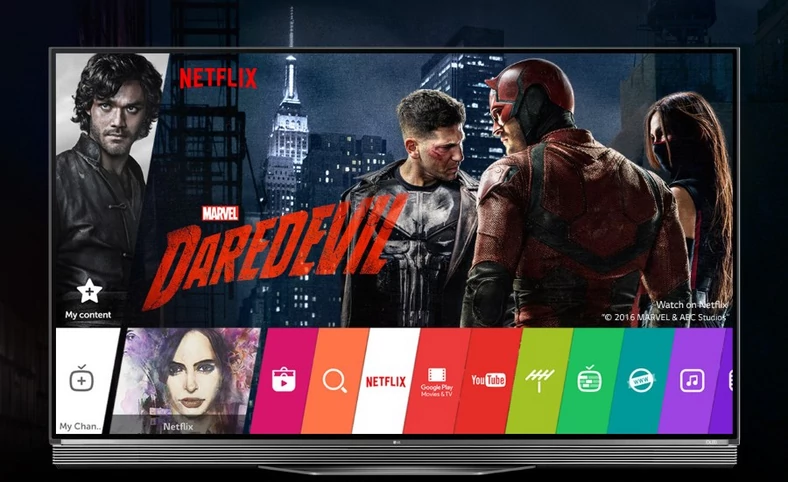 Telewizory LG jako jedyne na rynku obsługują HDR w wersji Dolby Vision, dostępne np. w serwisie Netflix