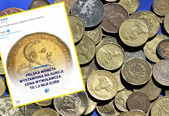 Polska złota moneta z XVII wieku wystawiona na aukcji. Trzeba za nią zapłacić majątek