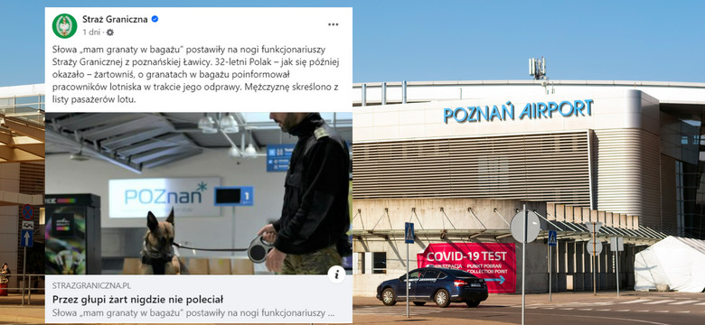 Ze zmęczenia zażartował na lotnisku. W efekcie Polak zapłacił mandat i nigdzie nie poleciał