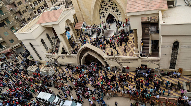 Két keresztény templomnál is támadás történt / Fotó: AFP