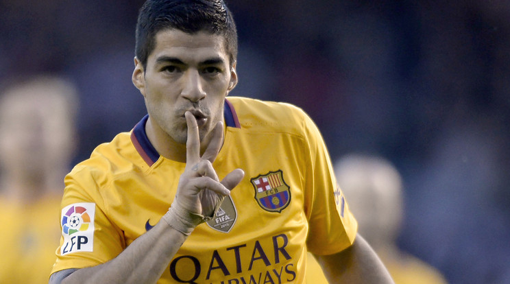Suárez 4 góllal és 3 gólpasszal fejezte be a Deportivo elleni találkozót /Fotó: AFP