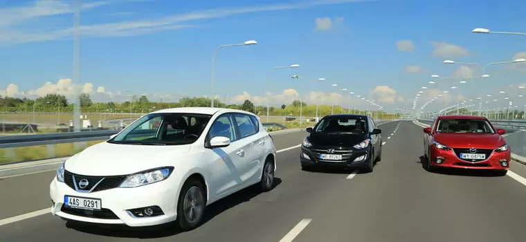 Mazda 3 kontra Hyundai i30 i Nissan Pulsar - który spełni oczekiwania kierowców?