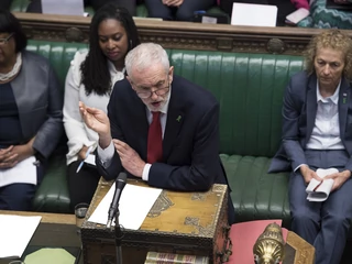 Jeremy Corbyn, lider Partii Pracy. Londyn, 15 maja 2019 r.