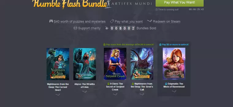 Humble Flash Bundle z grami Artifex Mundi!