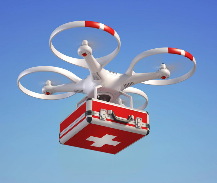 Drony, które będą niosły pomoc medyczną na oddalonych obszarach