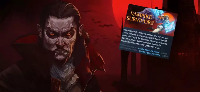 Gramy w Vampire Survivors – grę za 10 zł, która ma 99 proc. pozytywnych ocen na Steam i podbija Twitcha