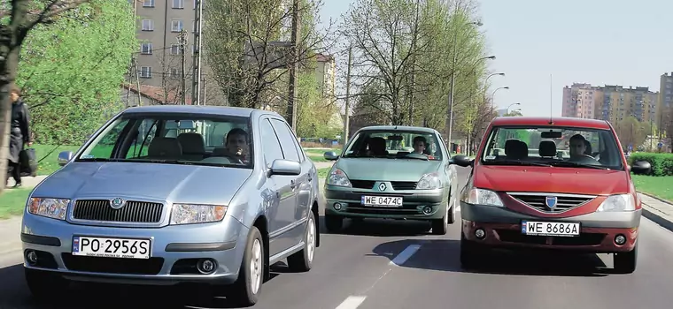 Sedany wciąż na topie - Skoda Fabia kontra Renault Thalia i Dacia Logan | Z archiwum Auto Świata |