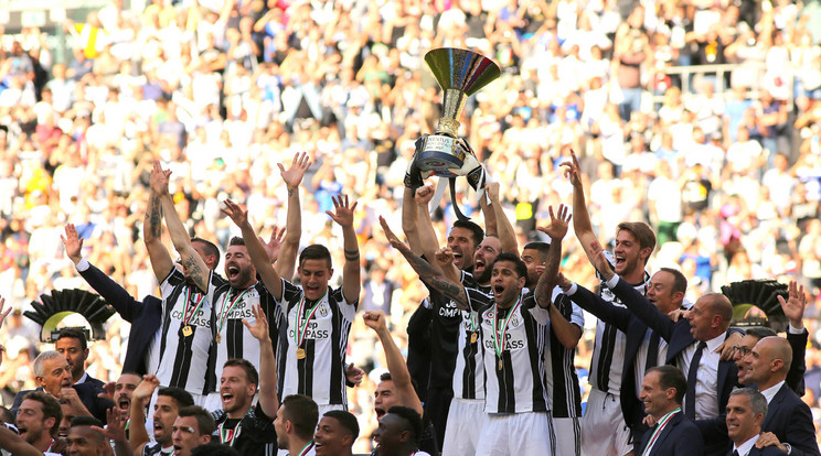 A Juventus sorozatban hatodik első osztályú bajnoki címét szerezte meg – ez egyedülálló Olaszor  /Fotó: AFP