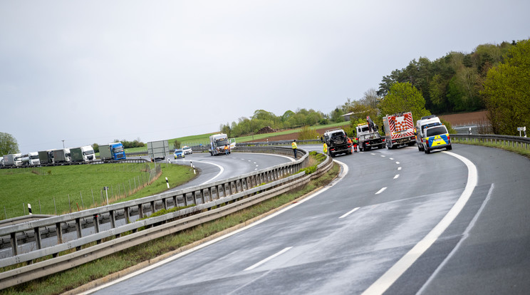 22 autó ütközött az A70-es autópályán Németországban. 15 megsérültek / Fotó: GettyImages