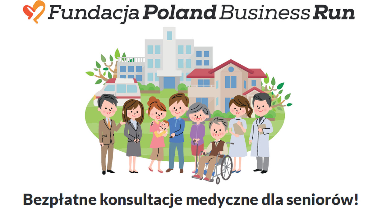 Fundacja Poland Business Run zaprasza osoby niepełnosprawne ruchowo w wieku 50+ zamieszkujące województwo małopolskie na bezpłatne specjalistyczne konsultacje: rehabilitacyjne, żywieniowe/dietetyczne, diabetologiczne, ortopedyczne oraz psychologiczne.