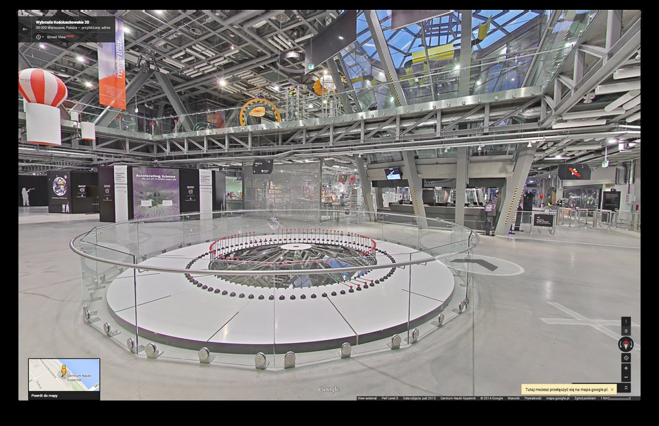 Centrum Nauki Kopernik na Google Street View