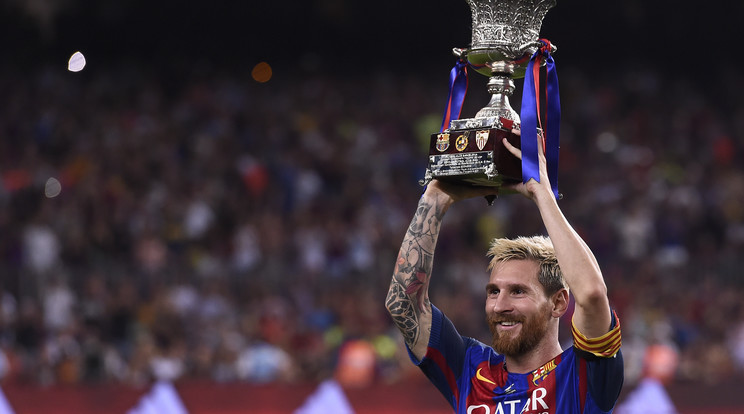 Lionel Messi számos trófeát nyert már a katalánokkal/Fotó: AFP