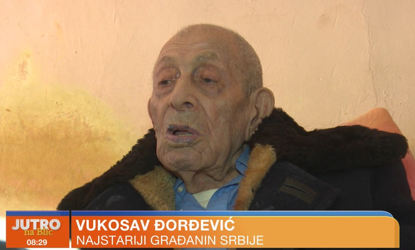  Vukosav Đorđević je najstariji Srbin 