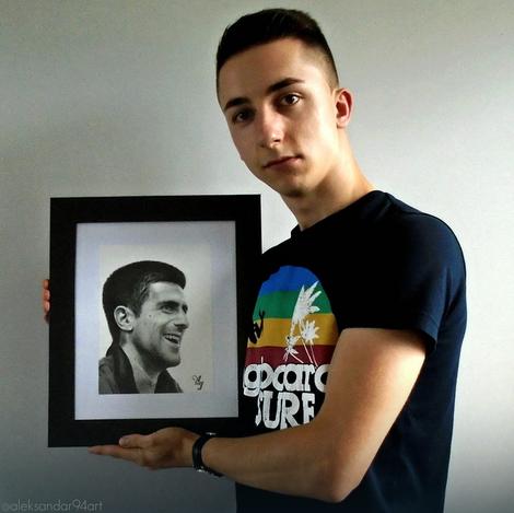 Ni&scaron;ta bez Noleta: Aleksandrov portret Đokovića postavljen je kao bilbord na Novom Beogradu