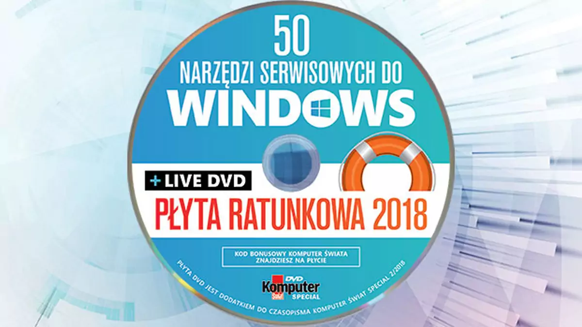 Płyta numeru: 50 narzędzi serwisowych do Windows