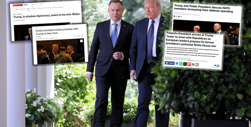 "Dyplomacja cienia" Donalda Trumpa działa. Światowe media komentują spotkanie z Andrzejem Dudą