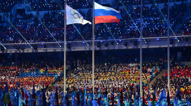Van rá esély, hogy idén nem látunk orosz zászlót az olimpián /Fotó: AFP