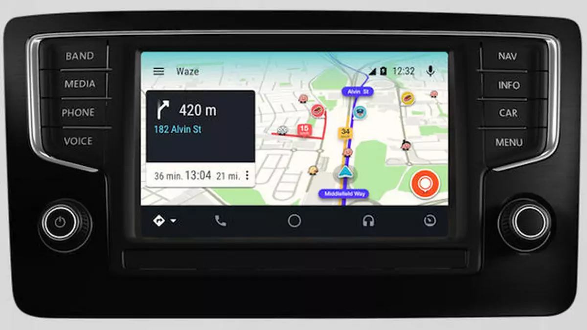 Android Auto z nasłuchiwaniem Ok Google