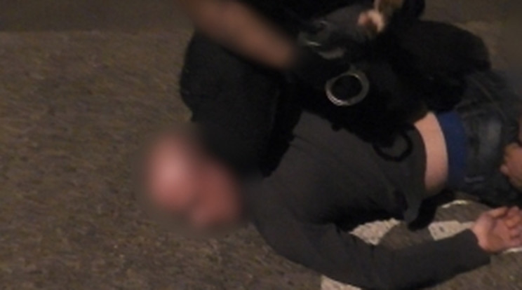 A férfit elkapták a zsaruk / Fotó: police.hu