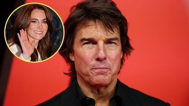 Tom Cruise chwycił księżną Kate za rękę. Internauci nie mają wątpliwości. "Wpadka"