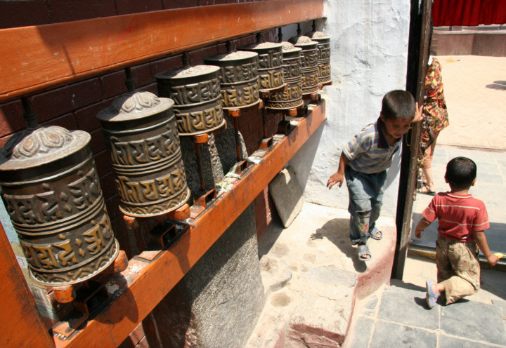 Nepal - Kathmandu, wszystkowidzące oczy Buddy