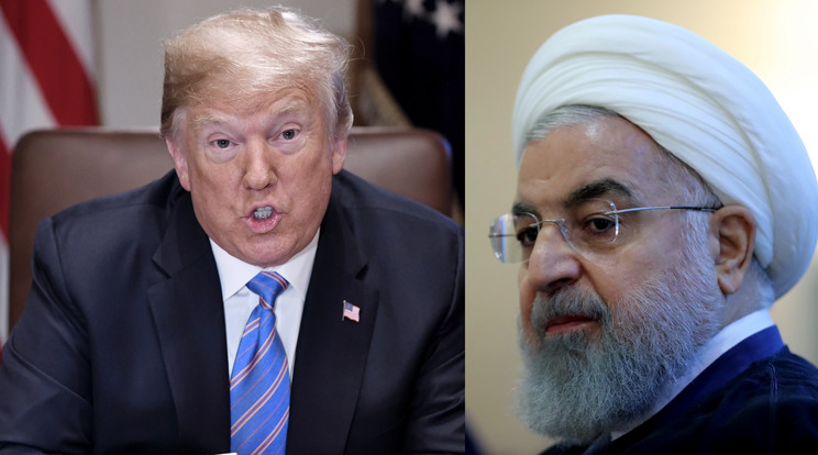 Donald Trump és Hasszán Rohani háborút emlegetett /Fotók: MTI