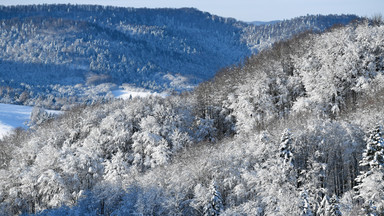 Zagrożenie lawinowe w Bieszczadach. W dolinach leży nawet 40 centymetrów zmrożonego śniegu
