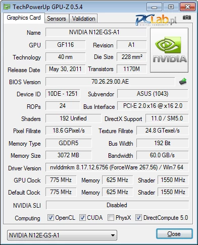 GeForce GTX 560M z aż 3 GB pamięci