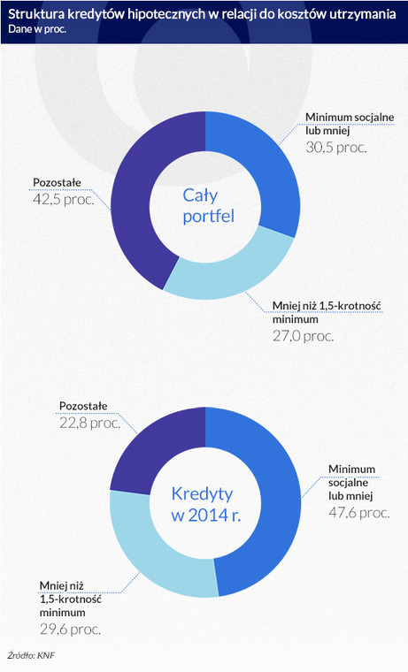 Struktura kredytów hipotecznych (infografika Dariusz Gąszczyk)