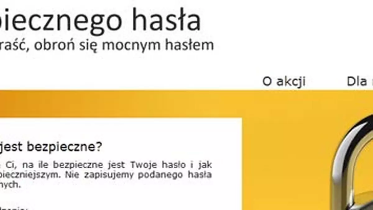 Czujesz się bezpiecznie? To sprawdź swoje hasło!