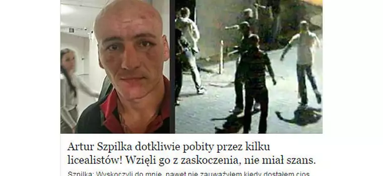 Dotkliwie pobili Artura Szpilkę – nie dajcie się nabrać na nowe oszustwo na Facebooku!