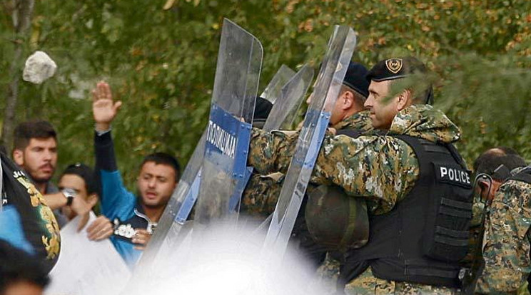 Már többször előfordult összetűzés a görög-macedón határon / Fotó: AFP