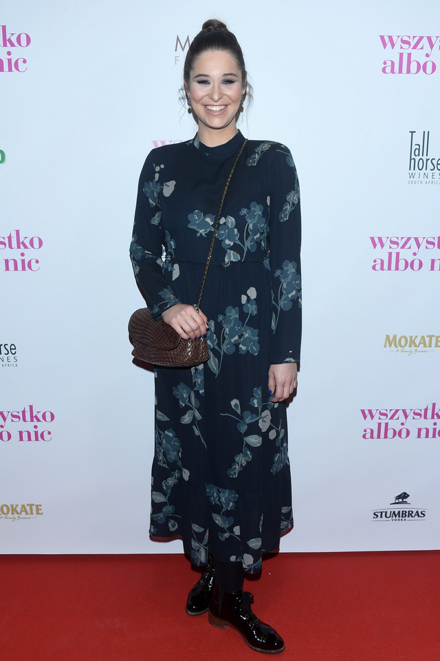 Anna Szymańczyk na premierze filmu "Wszystko albo nic" 2017
