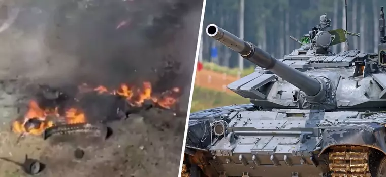 Zagadkowe wideo z eksplozji rosyjskiego czołgu. Internet w kropce