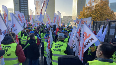 Protest Solidarności w Luksemburgu. "Zamykamy TSUE!"