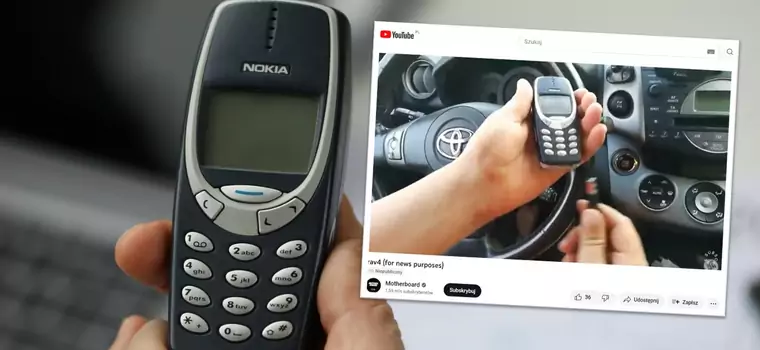 Pokazali kradzież samochodu "na Nokię 3310". Operacja zajęła 30 sekund [WIDEO]