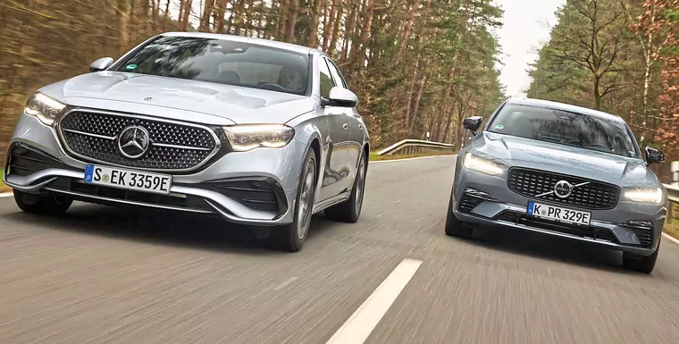 Mercedes E 400 e kontra Volvo S90 T8. Różnica w cenie była decydująca