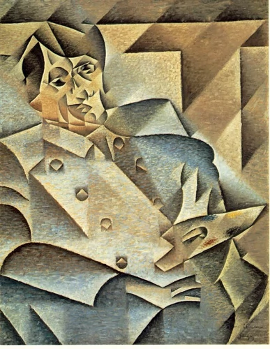 Juan Gris, "Portret Picassa", olej, 1912 rok, ze zbiorów Instytutu Sztuki w Chicago. fot. Wikimedia Commons.